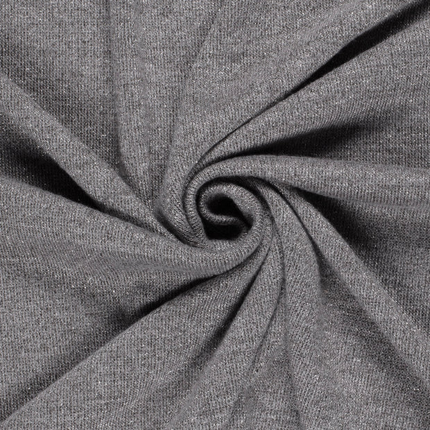 Heavy Knit fabric Melange Grey