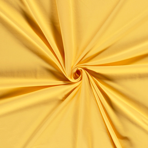 Algodón Jerséis tela Amarillo mantequilla 