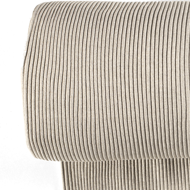 Cuff Material 3x3 rib fabric Melange Beige