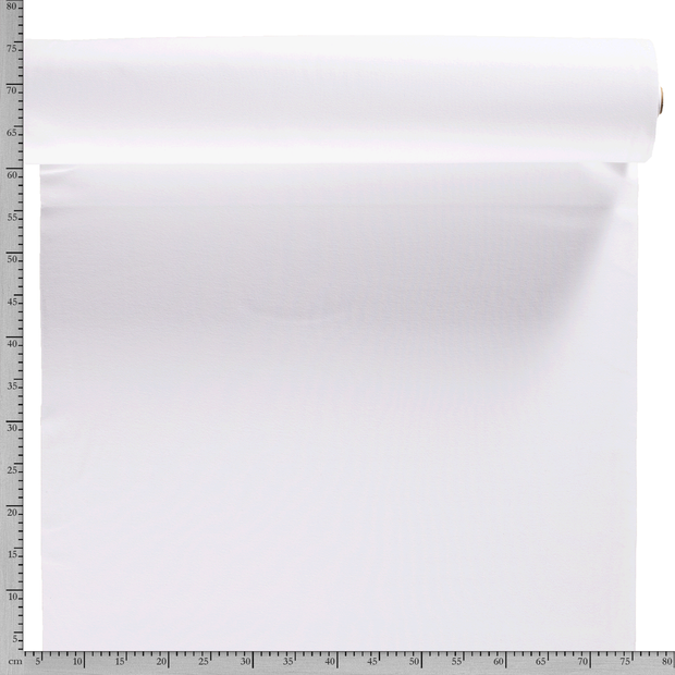 Cuff fabric Unicolour White