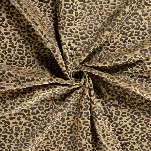 Velvet fabric Camel embossed 