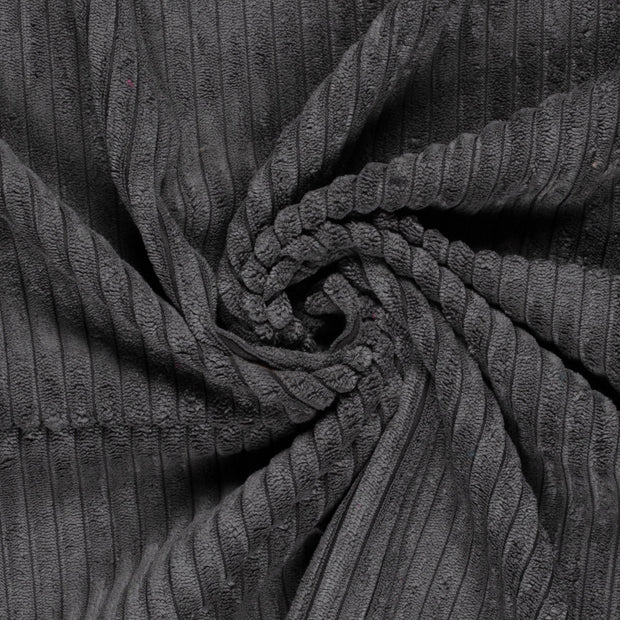 Corduroy 4.5w fabric Unicolour Dark Grey