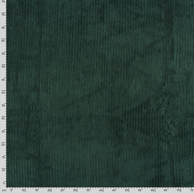 Velours Côtelé 4.5w tissu Unicolore Vert foncé