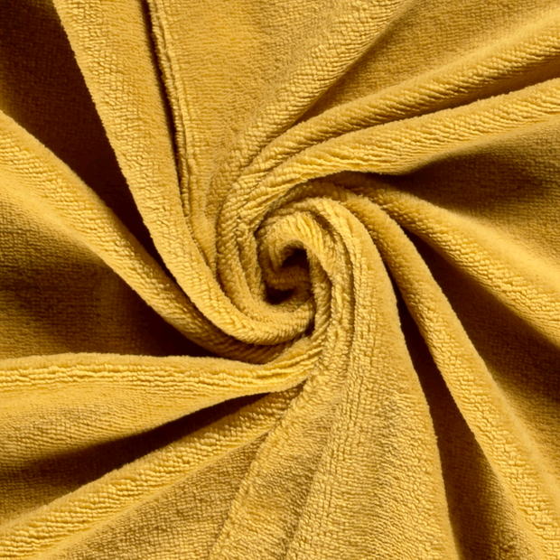 Bamboo Fleece fabric Unicolour Oker