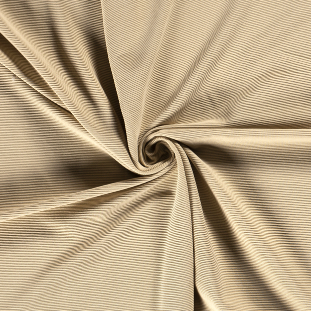 Ottoman jersey fabric Beige 