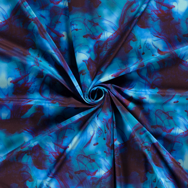 Sportswear Jersey fabric Aqua digital printed 