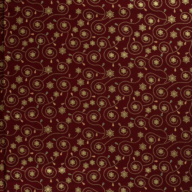 Cotton Poplin fabric Red 