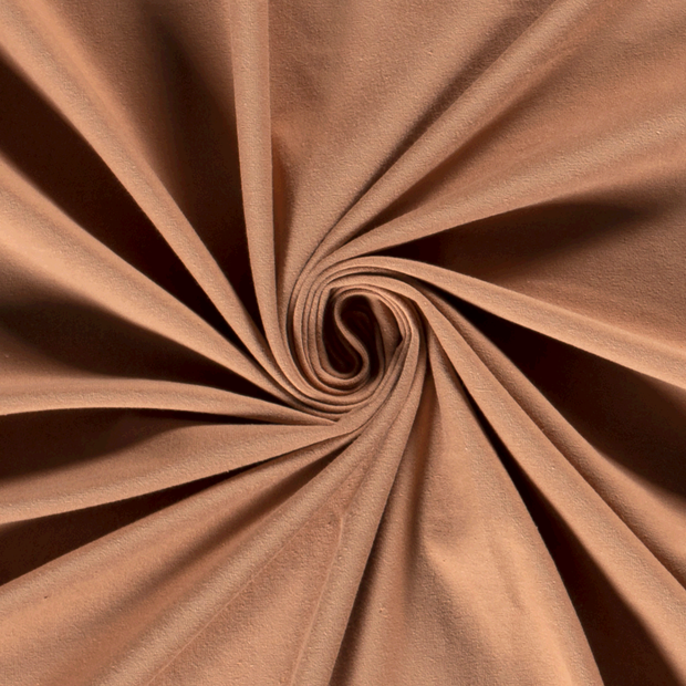 Cotton Jersey fabric Unicolour Coral