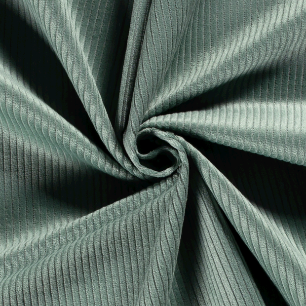 Corduroy 4.5w fabric Unicolour Dark Mint