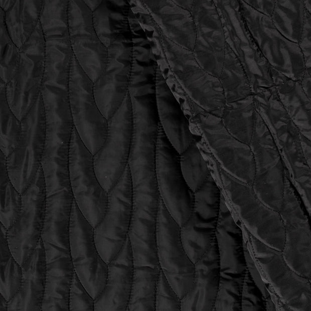 Stepped Lining fabric Abstract Black