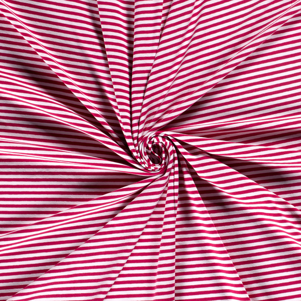 Cotton Jersey Yarn Dyed fabric Fuchsia 