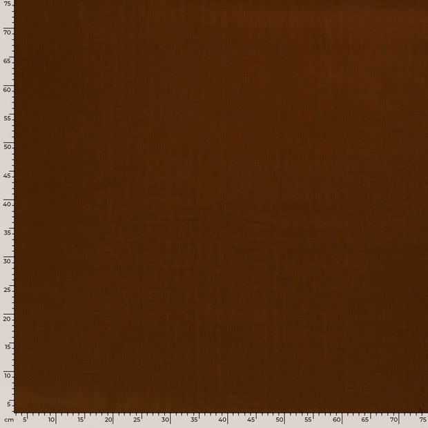 Viscose Satin fabric Unicolour Brown