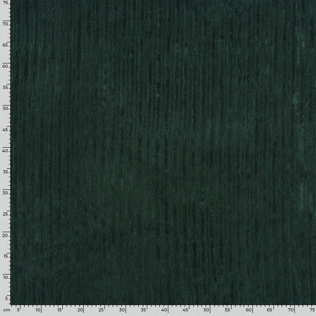 Corduroy 4.5w fabric Unicolour Dark Green