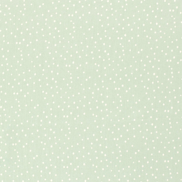 Bamboo Poplin fabric Dots Mint