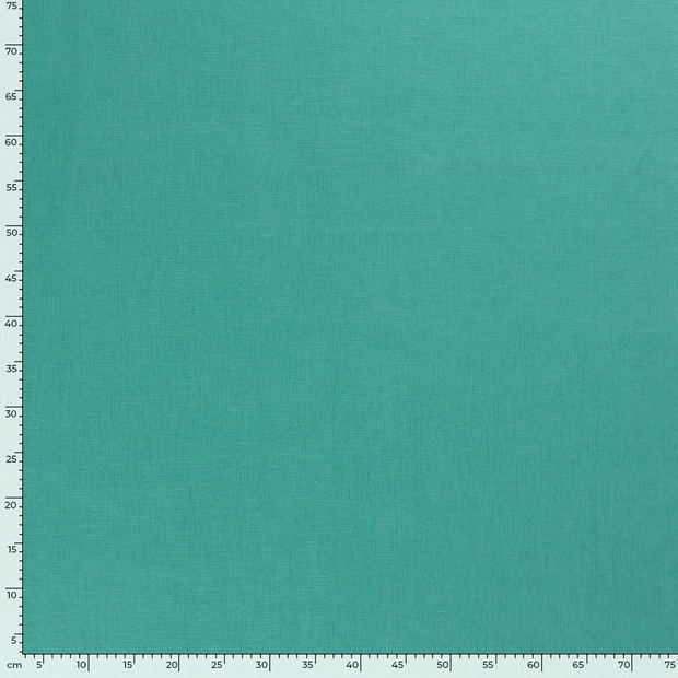 Ramie Lin tissu Unicolore Turquoise