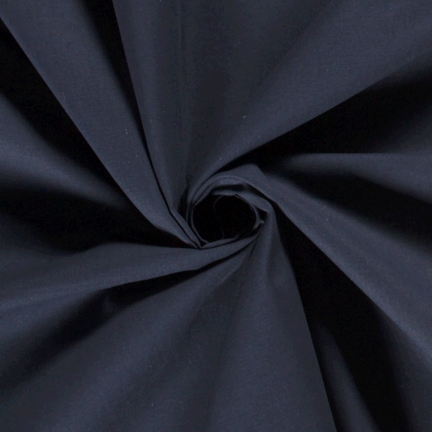 Cretonne fabric Unicolour Navy