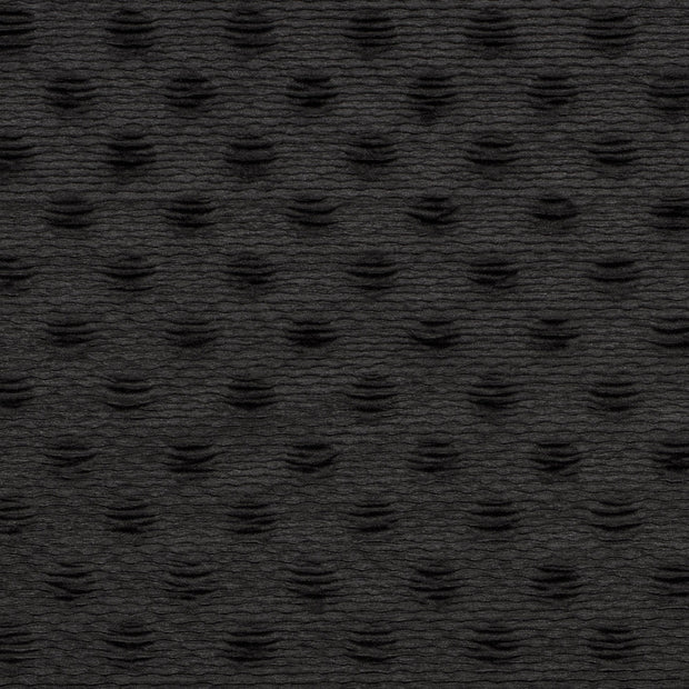 Velours tissu pois Noir