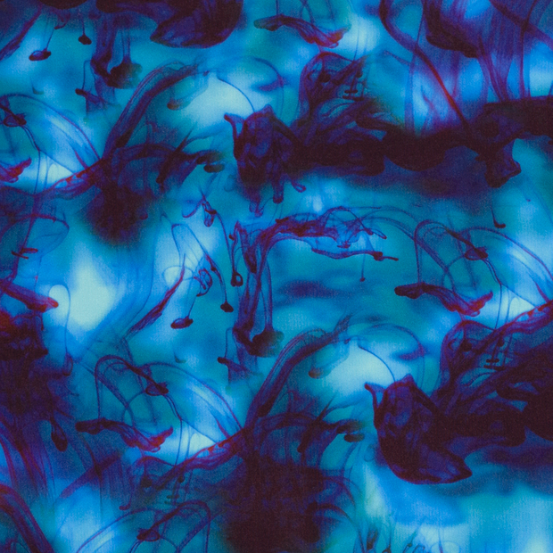 Sportswear Jersey fabric Abstract Aqua