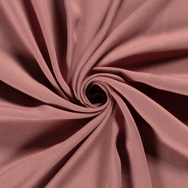 Viscose Poplin fabric Unicolour Coral