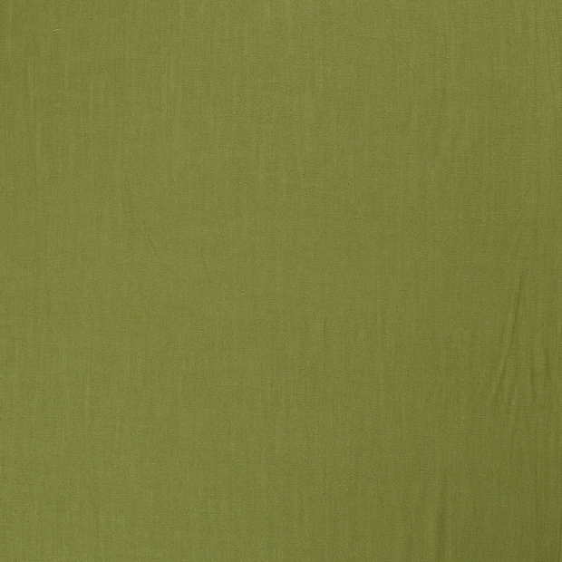 Viscose Lin Chaine et Trame tissu Vert Citron mat 