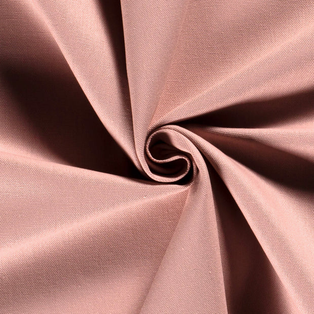 Canvas fabric Unicolour Old Pink