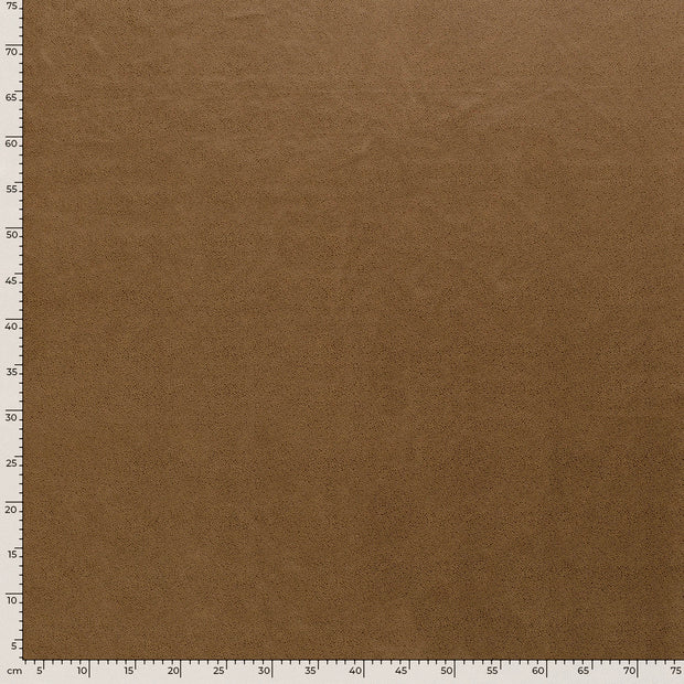 Suede leather fabric Unicolour Camel