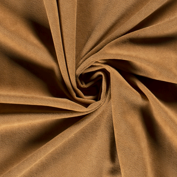 Velvet fabric Unicolour Camel