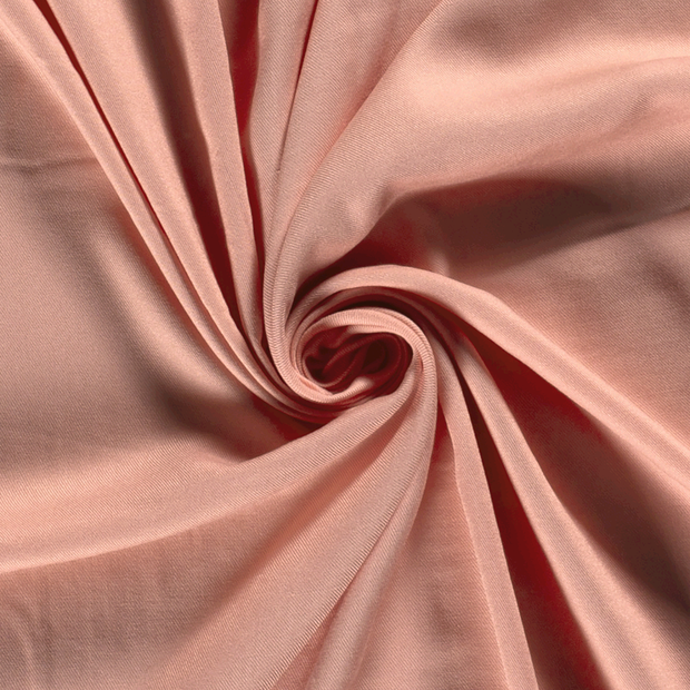 Viscose Twill fabric Unicolour Old Pink