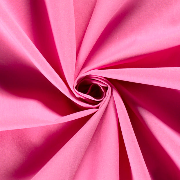 Cretonne tissu Unicolore Rose