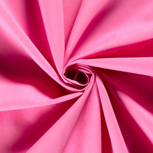 Cretonne fabric Unicolour Pink