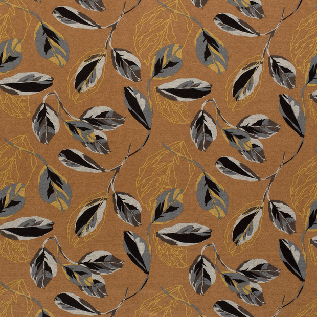 Poly Viscose Jersey fabric Brique matte 