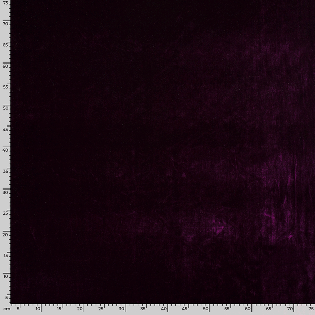 Velvet fabric Unicolour Wine red