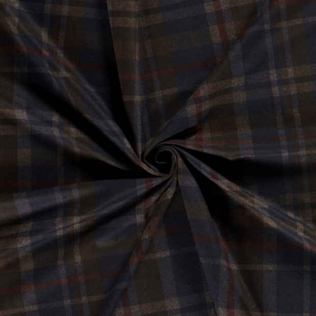 Punta di Roma fabric Navy brushed 