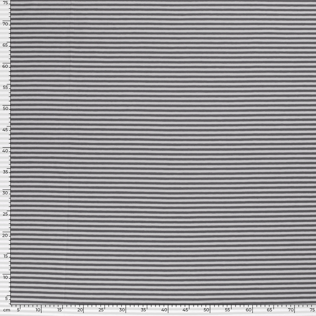 Cotton Jersey Yarn Dyed fabric Stripes Light Grey