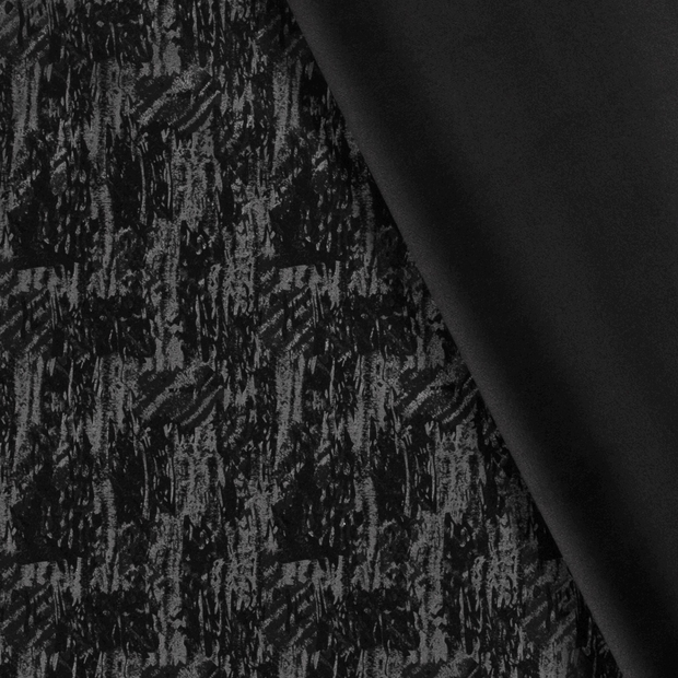 Stretch Leather fabric Abstract printed 