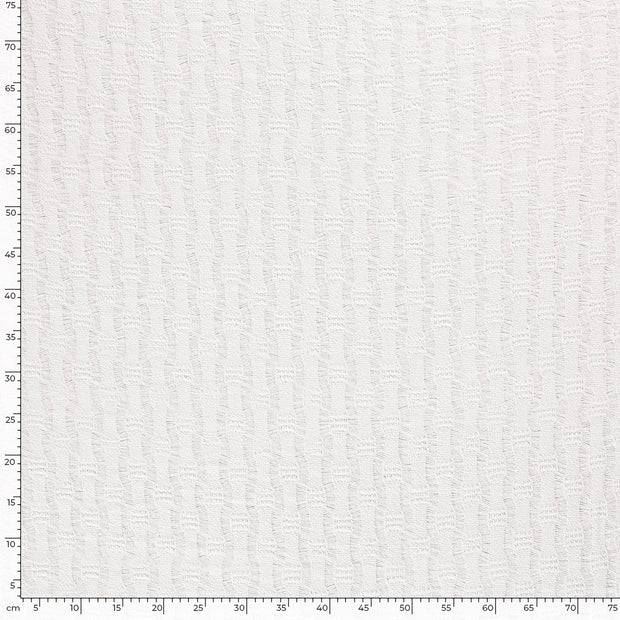 Lace fabric Stripes White