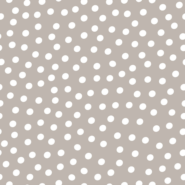 Coated Tablecloth fabric Dots Beige