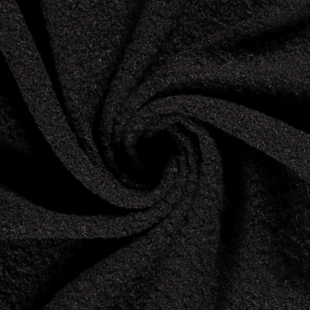 Bouclé fabric Unicolour Black