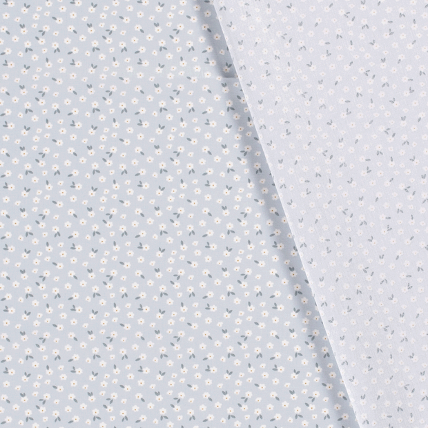 Cotton Poplin fabric Millefleurs printed 