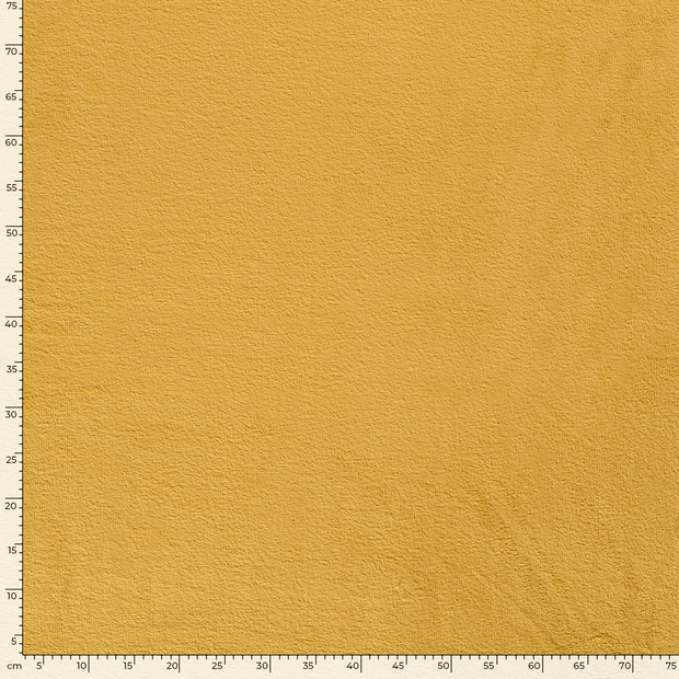 Polaire de Bambou tissu Unicolore Ocre