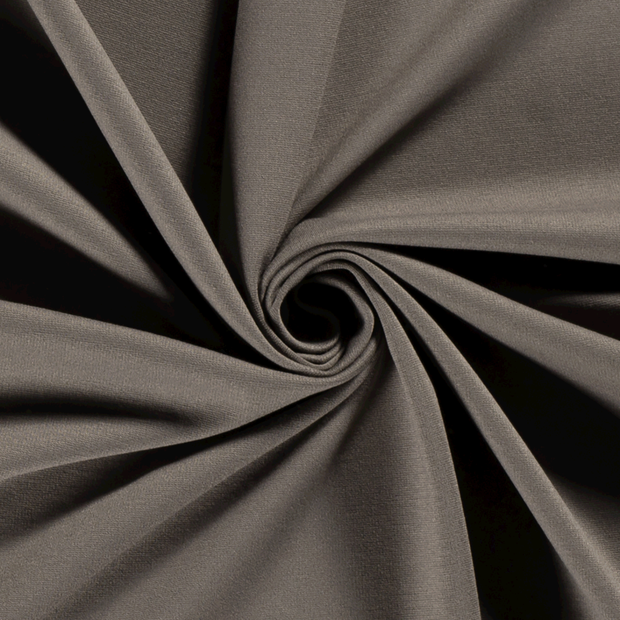Punta di Roma fabric Unicolour Taupe Grey