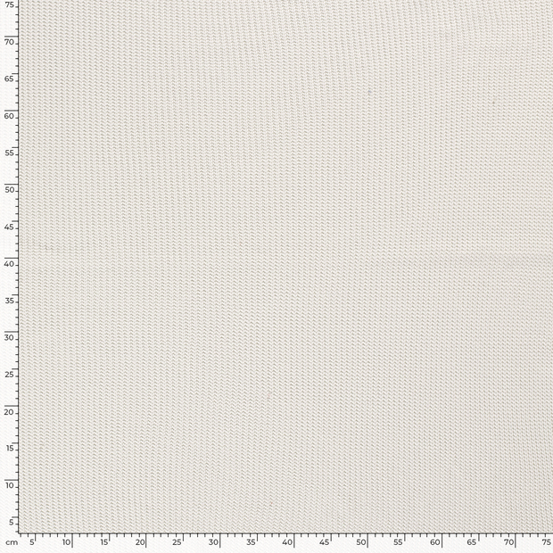 Heavy Knit fabric Cable Off White