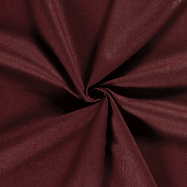 Ramie Linen fabric Wine red 