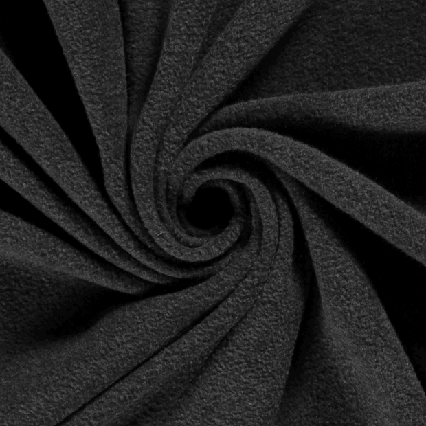 Polar Fleece tela Melange Gris oscuro