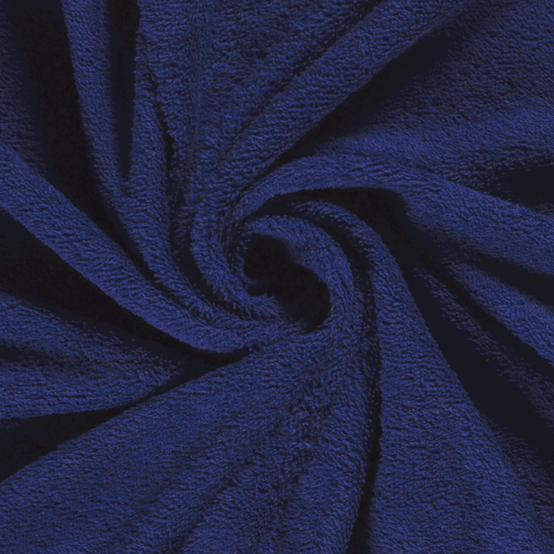 Terry Towelling fabric Unicolour Cobalt