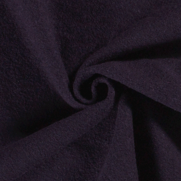 Paño de lana tela Unicolor Aubergine