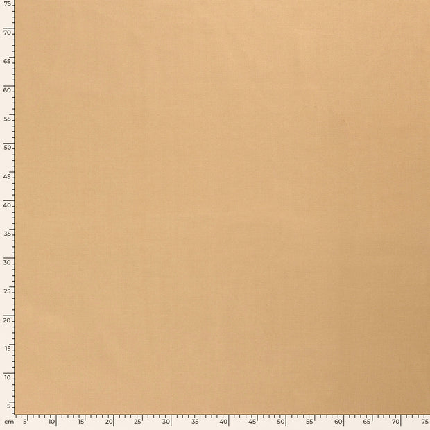 Canvas fabric Unicolour Camel