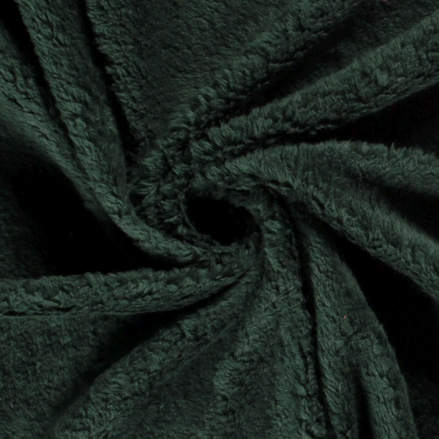 Teddy fabric Unicolour Dark Green