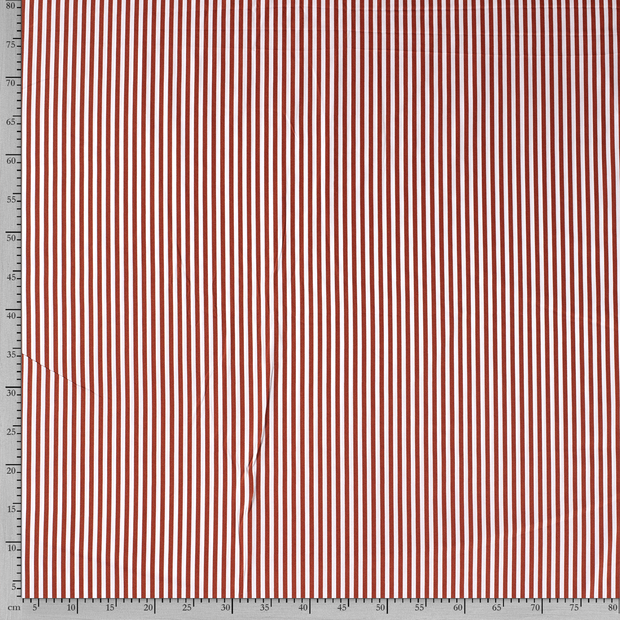 Cotton Poplin fabric Stripes printed 