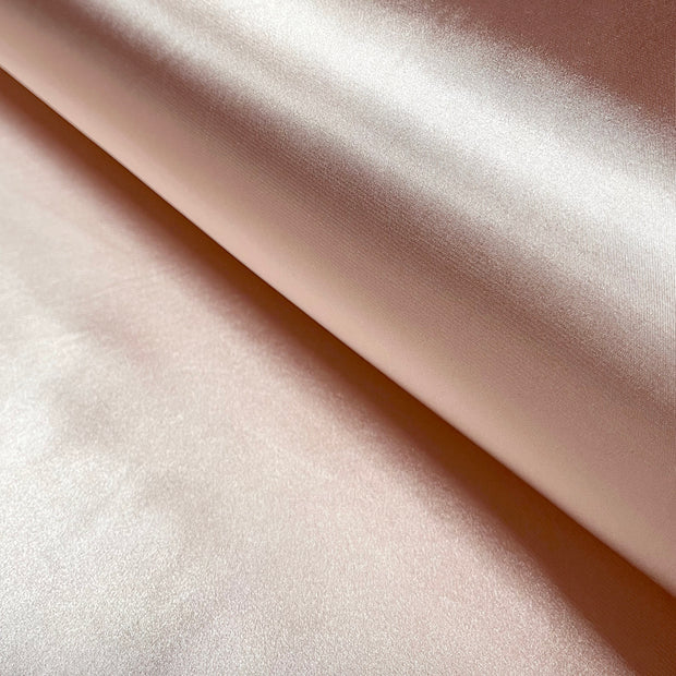 Satin Extensible tissu Unicolore Vieux rose